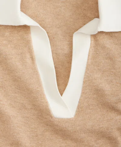 On 34th Women's Colorblocked Polo Short Sleeve Sweater, Macy's Exclusive In Pink