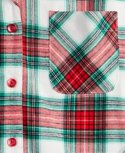 Holiday Lane Women's Merry Plaid Cotton Pajama Set, Macy's Exclusive In Red