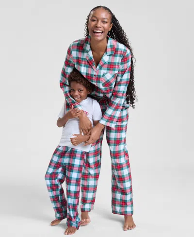 Holiday Lane Women's Merry Plaid Cotton Pajama Set, Macy's Exclusive In Red
