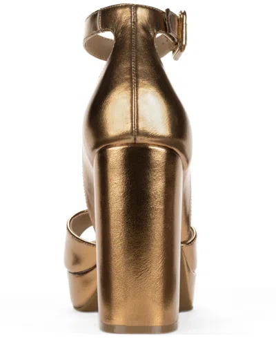 Wild Pair Women's Reemaa Round Toe Dress Sandals, Macy's Exclusive In Gold