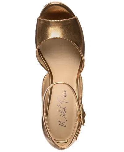 Wild Pair Women's Reemaa Round Toe Dress Sandals, Macy's Exclusive In Gold