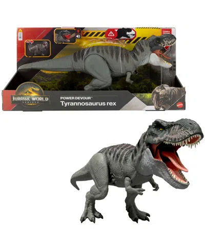 Jurassic World Kids' Rebirth Power Devour Tyrannosaurus Rex Dinosaur Figure In Gray