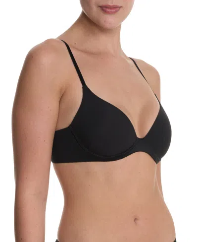 Natori Soft Focus Comfort Convertible Demi T Shirt Bra In Black