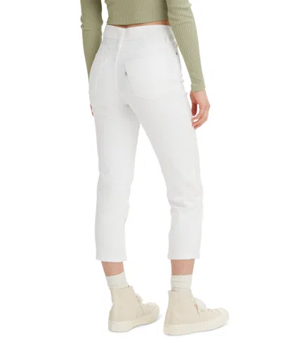 Levi's 311 Shaping Skinny Mid Rise Capri Jeans In White