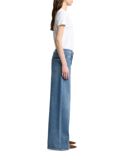 7 For All Mankind Zoey Agadir Loose Wide Leg Jean In Blue