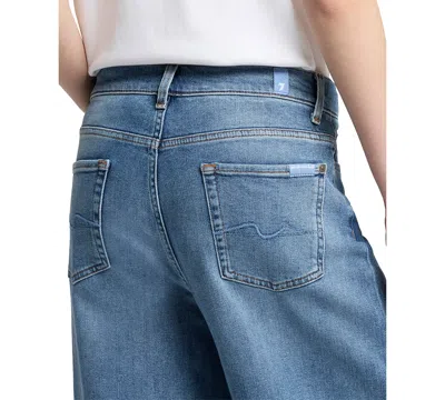 7 For All Mankind Zoey Agadir Loose Wide Leg Jean In Blue