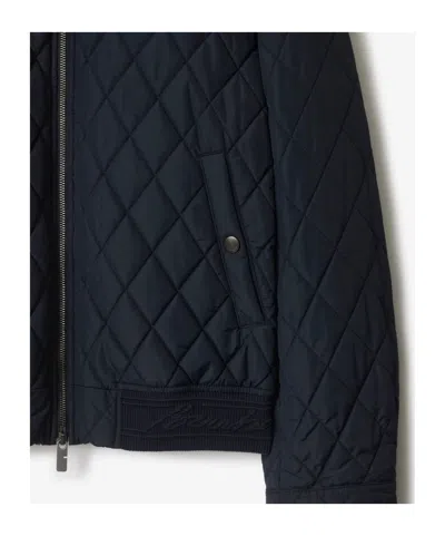 Burberry Quilted Nylon Jacket In Black