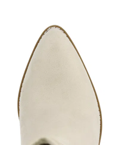 Mia Women's Crosley Pointed Toe Western Mid-shaft Boots In Neutral