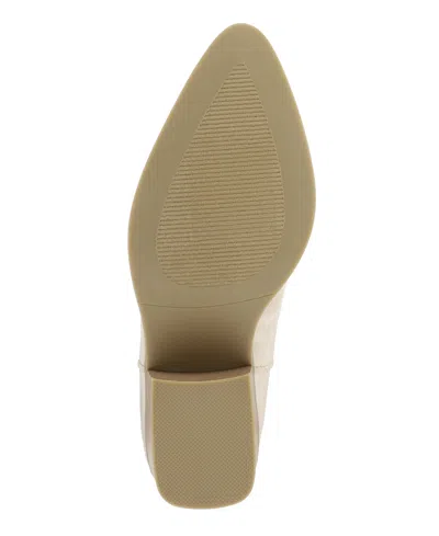 Mia Women's Crosley Pointed Toe Western Mid-shaft Boots In Neutral