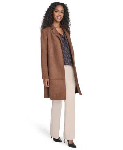 Tommy Hilfiger Women's Suede Jacket In Brown