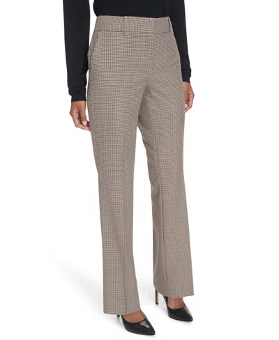 Tommy Hilfiger Women's Houndstooth Bootcut Pants In Multi