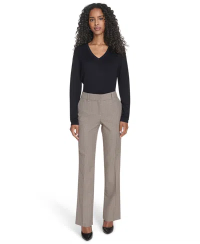 Tommy Hilfiger Women's Houndstooth Bootcut Pants In Multi