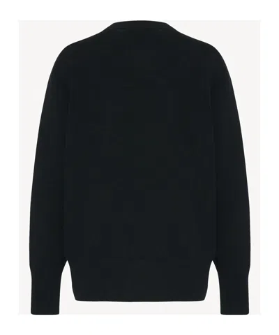 The Row Maglione Leilani Oversize In Cashmere Blu Notte Donna In Black