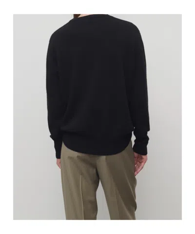 The Row Maglione Leilani Oversize In Cashmere Blu Notte Donna In Black