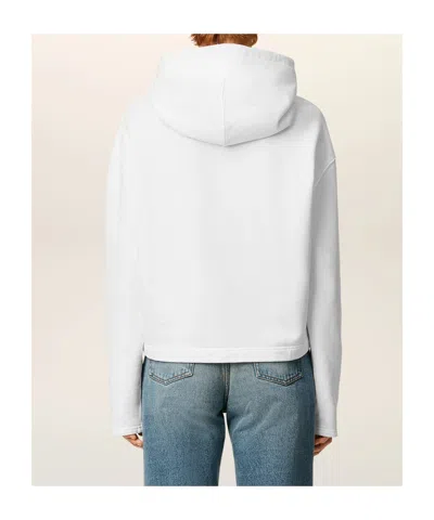Ami Alexandre Mattiussi Ami Paris Ami Paris De Coeur Cotton Hoodie In White