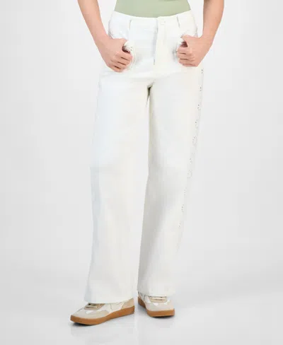 And Now This Women's Eyelet Patch-pocket Pants, Macy's Exclusive In White