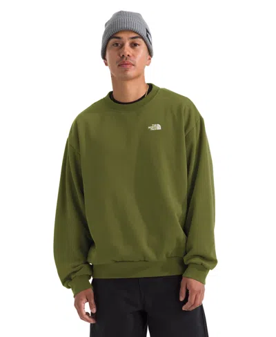 The North Face Men's Evolution Simple Dome Oversized Crew Sweatshirt In Green