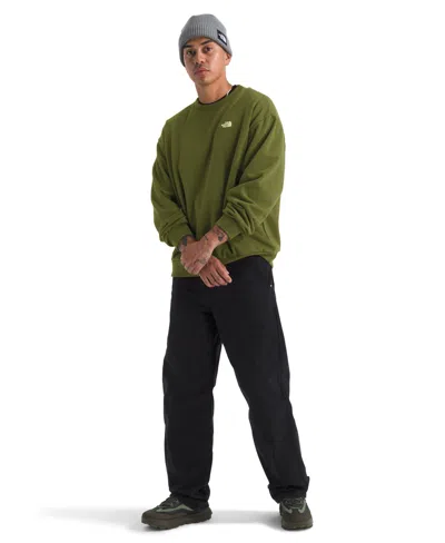 The North Face Men's Evolution Simple Dome Oversized Crew Sweatshirt In Green