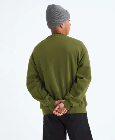 The North Face Men's Evolution Simple Dome Oversized Crew Sweatshirt In Green