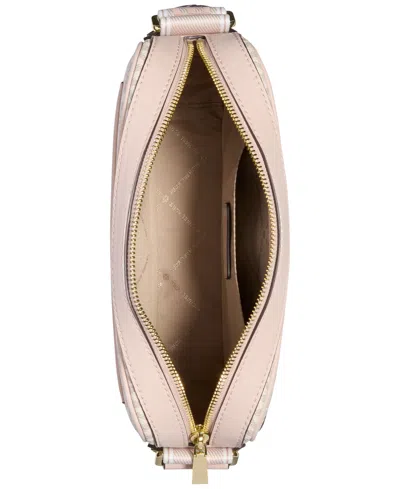 Michael Kors Maeve Large Signature Logo Crossbody Bag In Pink