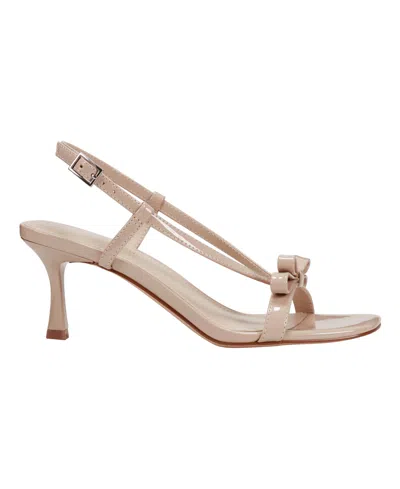 Marc Fisher Women's Danzy Bow Square Toe Dress Sandals In Brown