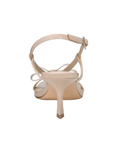 Marc Fisher Women's Danzy Bow Square Toe Dress Sandals In Brown