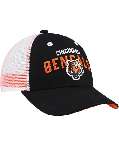 Outerstuff Preschool Black Cincinnati Bengals Core Lockup Trucker Adjustable Hat In Black