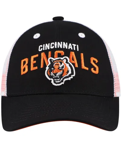 Outerstuff Preschool Black Cincinnati Bengals Core Lockup Trucker Adjustable Hat In Black
