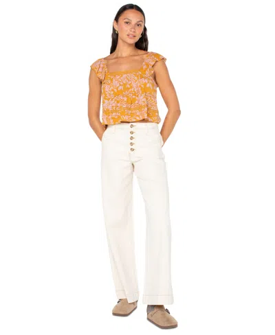Roxy Coastal Rays Top In Orange