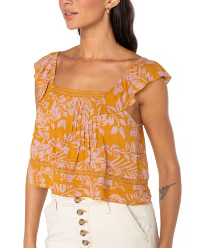 Roxy Coastal Rays Top In Orange