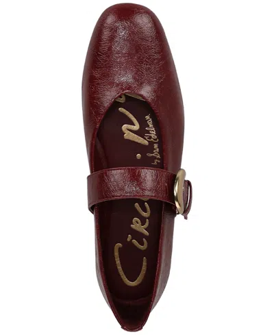 Circus Ny By Sam Edelman Women's Bella Mary-jane Flats In Burgundy