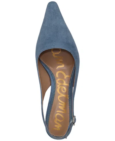 Sam Edelman Women's Bianka Slingback Kitten-heel Pumps In Blue