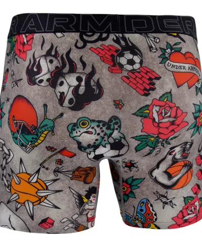 Under Armour Men's Printed Performance Tech Mesh 6" Boxer Briefs In Multi