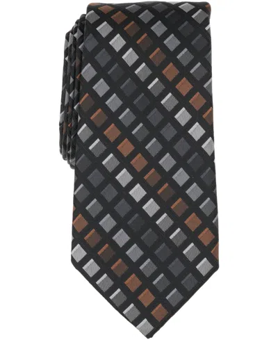 Perry Ellis Portfolio Men's Earle Geo-pattern Classic Tie In Black