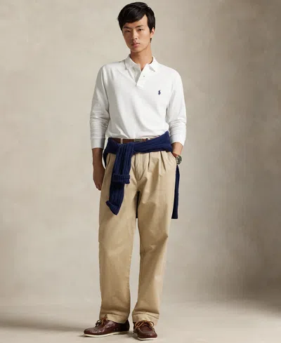 Polo Ralph Lauren White Cotton Polo Custom Slim-fit In White