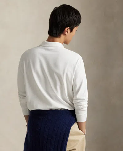 Polo Ralph Lauren White Cotton Polo Custom Slim-fit In White