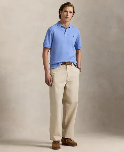 Polo Ralph Lauren Men's Classic-fit Stretch Mesh Polo Shirt In Blue