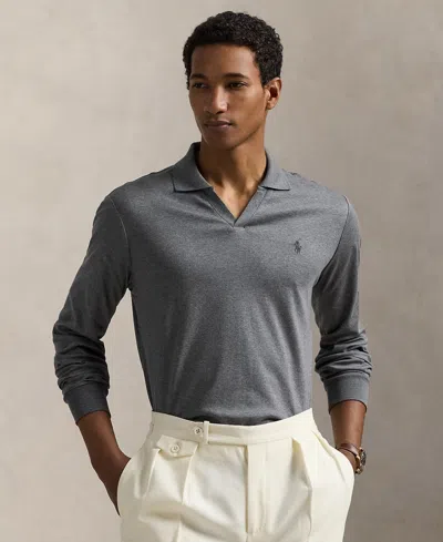 Polo Ralph Lauren Men's Classic-fit Soft Cotton Polo Shirt In Gray
