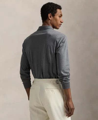 Polo Ralph Lauren Men's Classic-fit Soft Cotton Polo Shirt In Gray