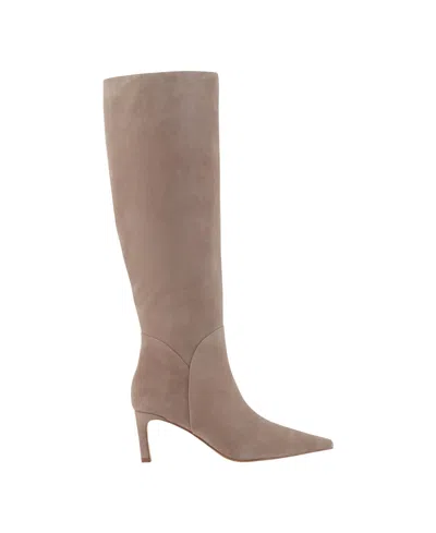 Marc Fisher Ltd Women's Sabrina Leather Boot In Brown