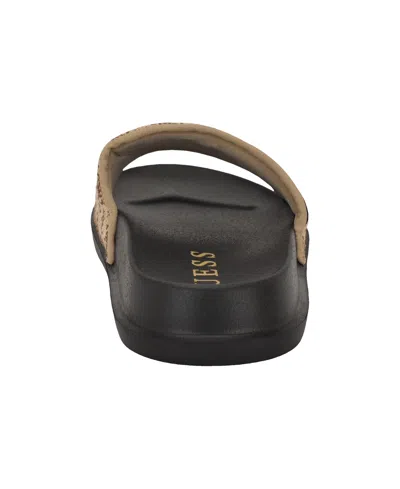 Guess Men's Vellden Slip-on Lifted Fashion Slides In Multi