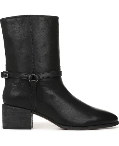 Franco Sarto Women's Kian Round Toe Pull On Short Boots In Black