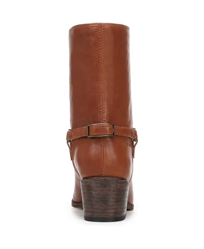 Franco Sarto L-kian Leather Bootie In Brown