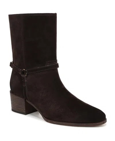 Franco Sarto L-kian Leather Bootie In Brown