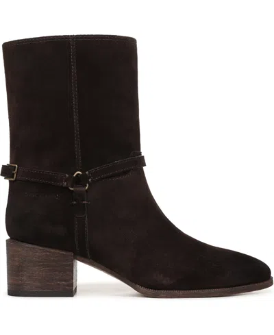 Franco Sarto L-kian Leather Bootie In Brown