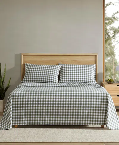 Eddie Bauer Printed 100% Cotton Percale 3-pc. Sheet Set, Twin In Green