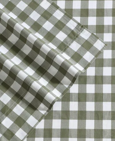 Eddie Bauer Printed 100% Cotton Percale 3-pc. Sheet Set, Twin In Green