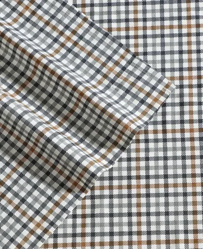 Eddie Bauer Printed 100% Cotton Percale 4-pc. Sheet Set, King In White