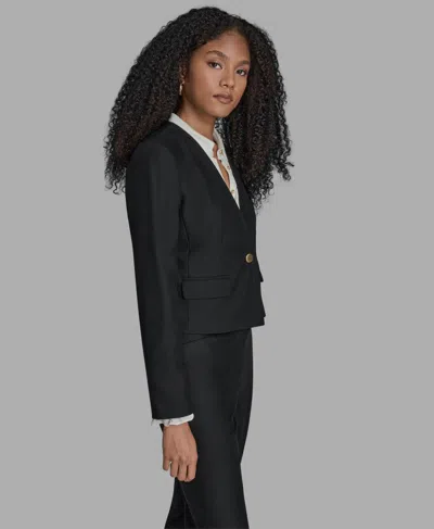 Bcbg Women's Open Front Jacket In Black