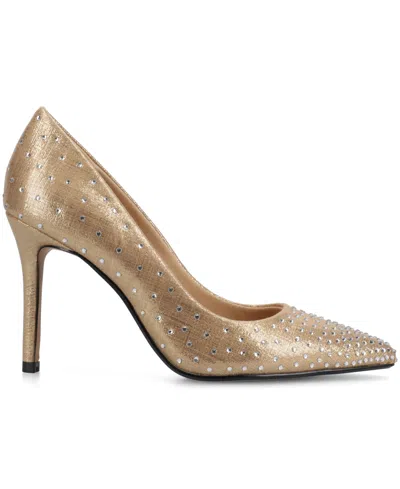 Journee Collection Journee Women's Venus Stiletto Dress Pumps In Gold